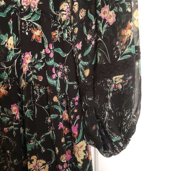 Free People Cassis Printed Chiffon Dress - Picture 4 of 13